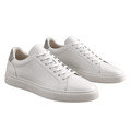 Premium Minimalist Leather Trainers – White | YENPHINKS