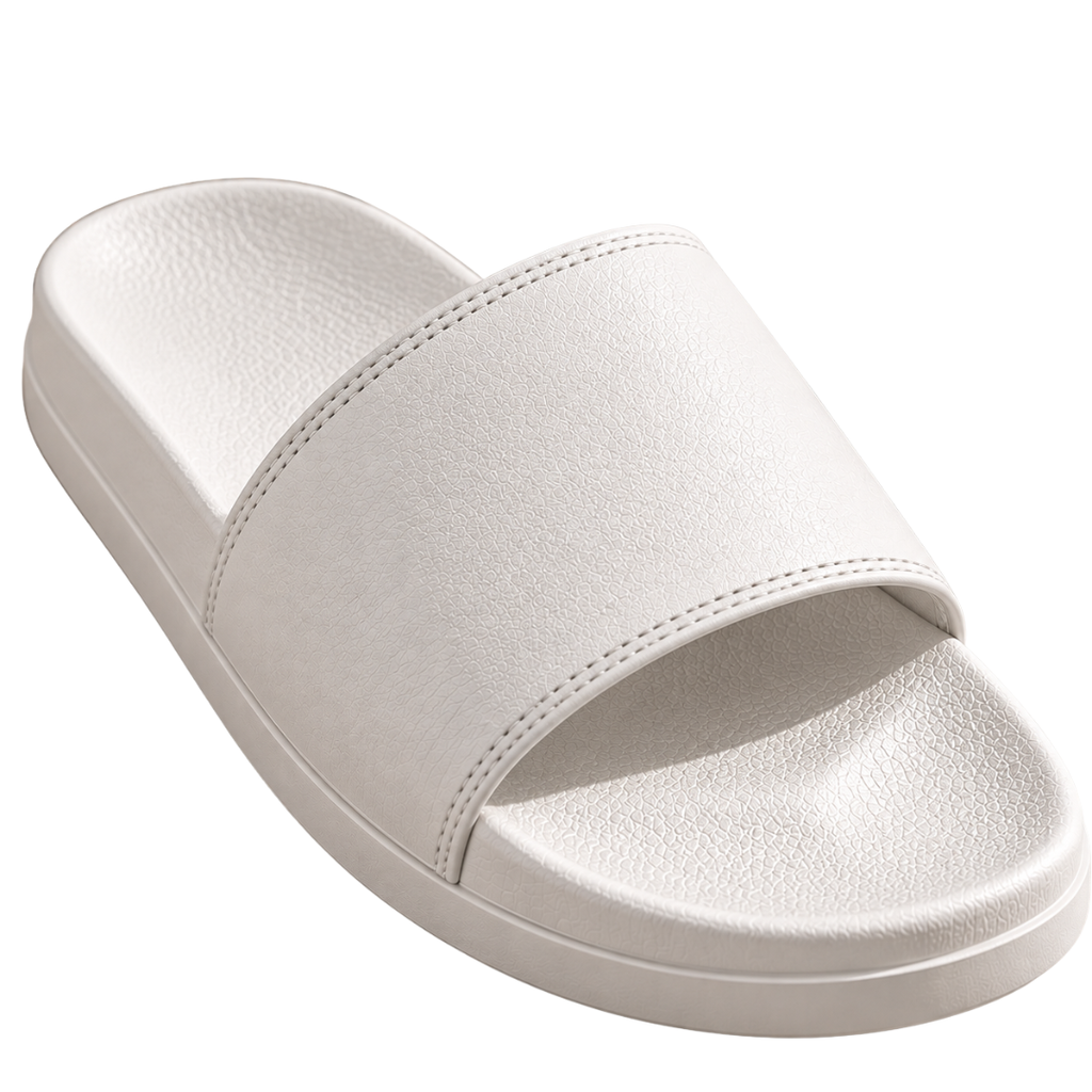 Premium Comfort Slide Sandals – White | YENPHINKS