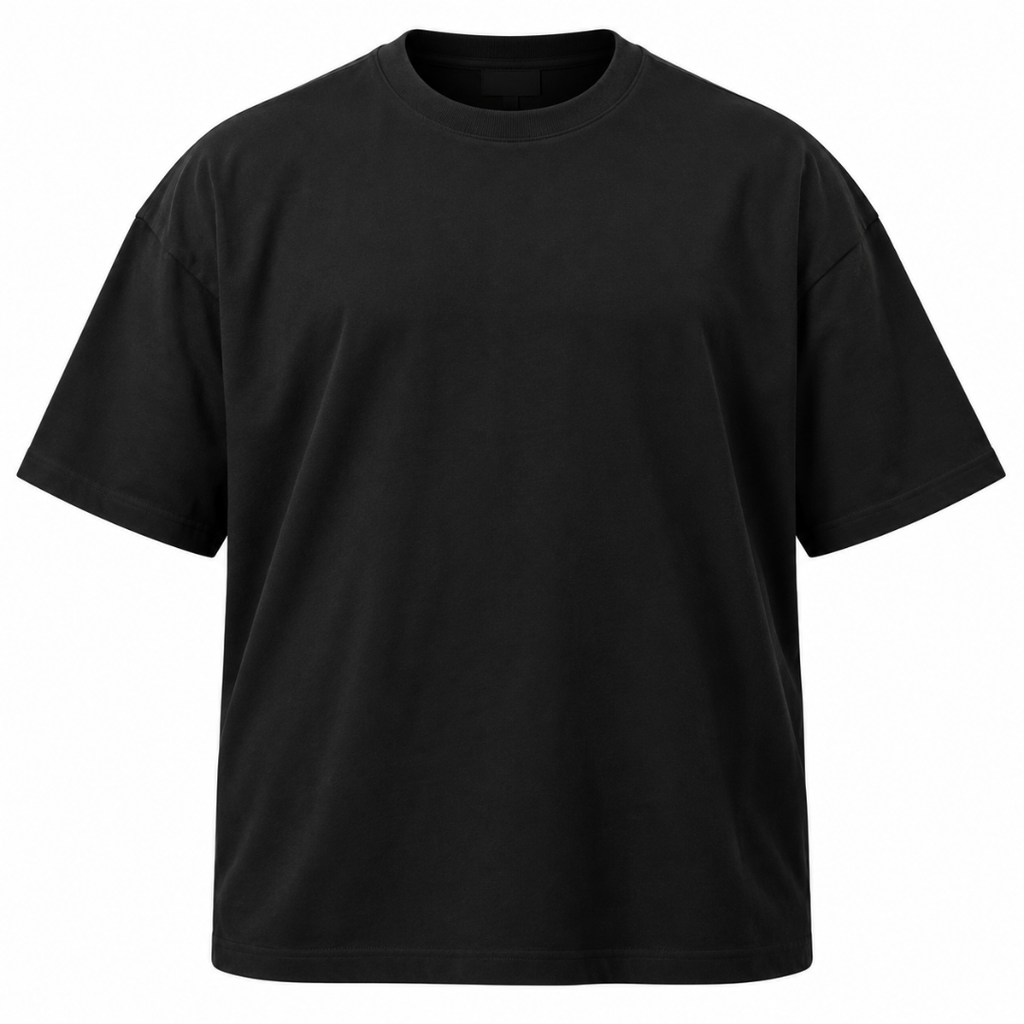 Premium Cotton Plus Size T-Shirt – Black | YENPHINKS