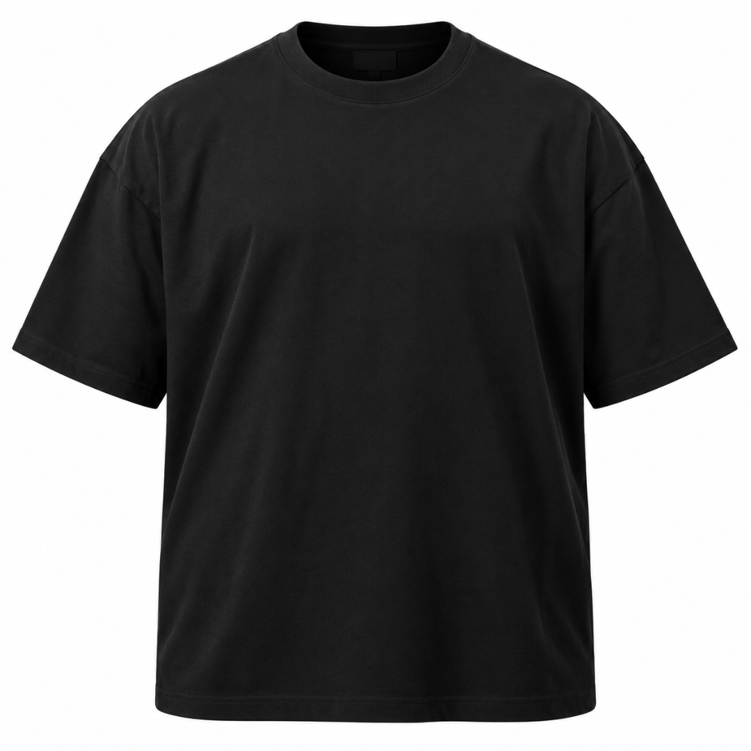 Premium Cotton Plus Size T-Shirt – Black | YENPHINKS