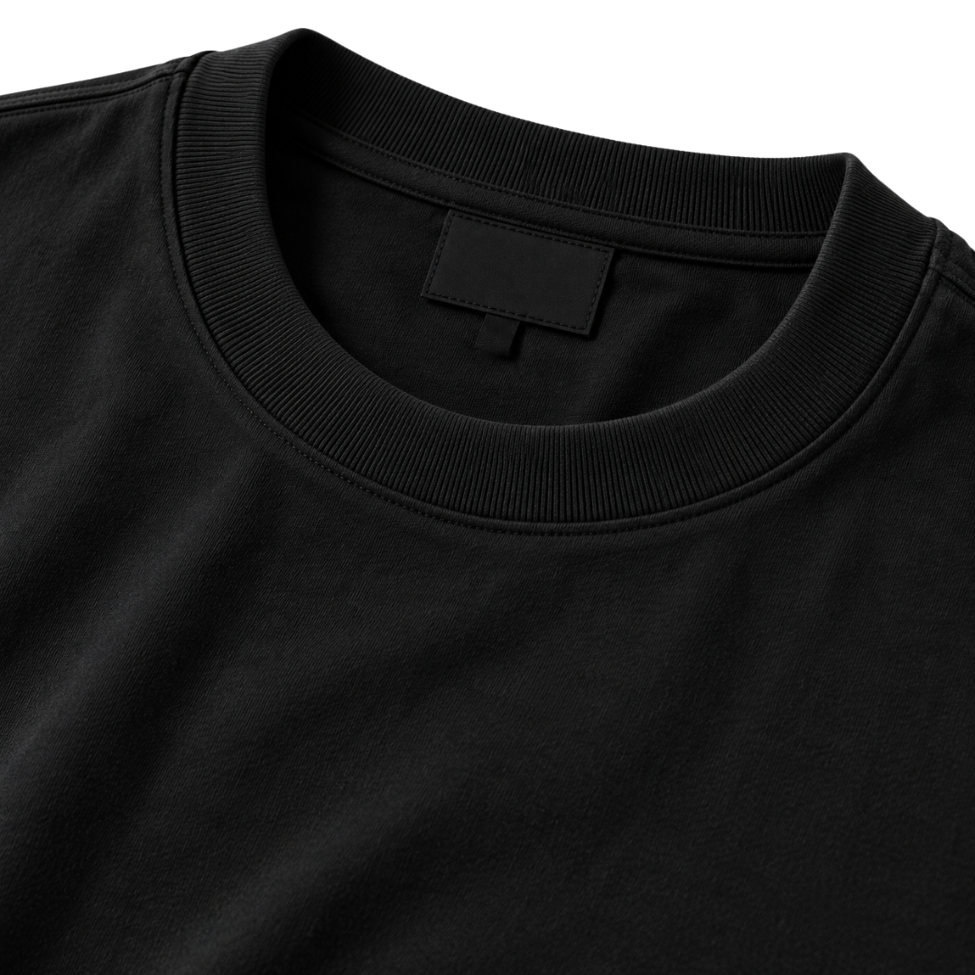Premium Cotton Plus Size T-Shirt – Black | YENPHINKS